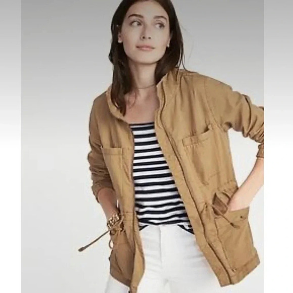 Old Navy Jackets & Blazers - Women’s Old Navy Tan Cargo Utility Jacket size Medium